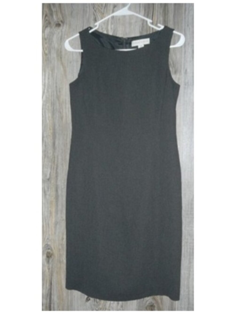 Casual Corner Womens Sz 2 Gray Sleeveless Dress Lined Academia Career Fall Lagen
